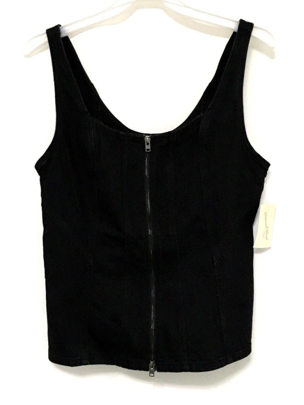 Universal Thread Women's Black Size 8 Slim Fit Denim Corset Top NWT